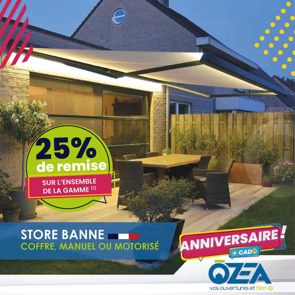 OZEA remise sur toute la gamme Store banne